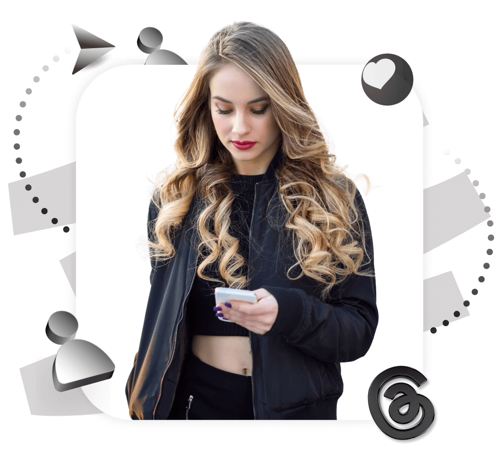 Girl Purchasing Threads Followers